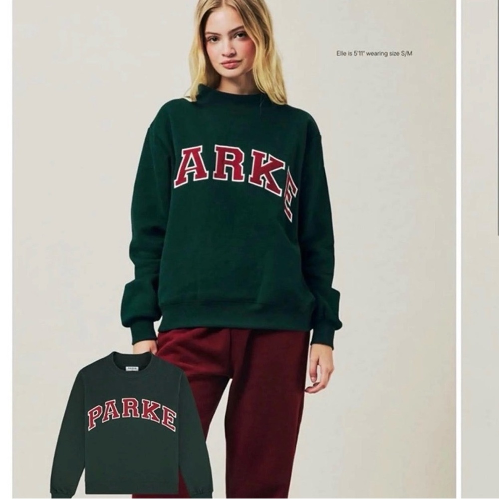 Forest + Maroon PARKE Mockneck